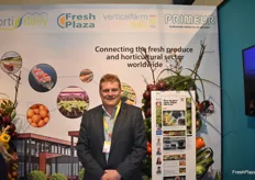 Miles Fraser-Jones with US based Sierra Produce visited FreshPlaza’s booth.